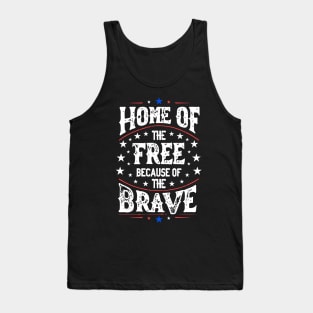 Patriotic Tribute: Home Free Brave Tank Top